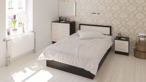Фиеста Кровать 1200, цвет венге/дуб лоредо, ШхГхВ 123,5х203,5х80 см., сп.м. 1200х2000 мм., без матраса, основание есть в Асбесте - asbest.ok-mebel.com | фото 5