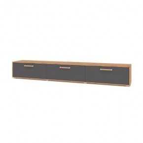 ФЛОРИДА Ф33 Тумба ТВ (дуб золотой/графит) в Асбесте - asbest.ok-mebel.com | фото