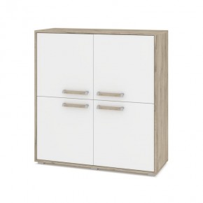 ФЛОРИДА Ф43 Комод (дуб серый/белый) в Асбесте - asbest.ok-mebel.com | фото
