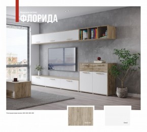 ФЛОРИДА Гостиная (модульная) дуб серый/белый в Асбесте - asbest.ok-mebel.com | фото
