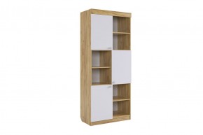 ФОРСАЖ Стеллаж (крафт золотой/белый) в Асбесте - asbest.ok-mebel.com | фото