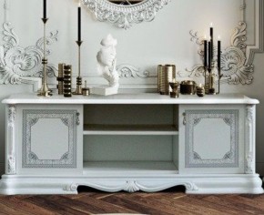 Гостиная Грация (комплект) белый/серебро в Асбесте - asbest.ok-mebel.com | фото 2