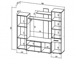 ИБИЦА Гостиная (ЯШС/ЯШТ) в Асбесте - asbest.ok-mebel.com | фото 2