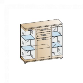Гостиная Мелисса Композиция 7 (Ясень Асахи) в Асбесте - asbest.ok-mebel.com | фото 9