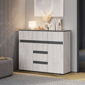 Гостиная Мрия (модульная) Бетон пайн светлый/Графит в Асбесте - asbest.ok-mebel.com | фото 17