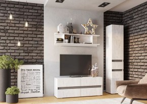 Гостиная Мрия (модульная) Бетон пайн светлый/Графит в Асбесте - asbest.ok-mebel.com | фото 9