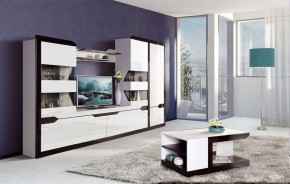 Гостиная Ронда 1 Белый глянец/венге в Асбесте - asbest.ok-mebel.com | фото