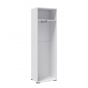 СИДНЕЙ-1 Шкаф платяной ЛДСП Белый /Ателье светлое в Асбесте - asbest.ok-mebel.com | фото 2