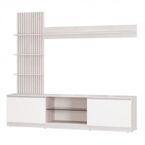 Гостиная Убер ГС-05 (ясень белый/белый) в Асбесте - asbest.ok-mebel.com | фото 2