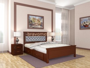 ГРАЦИЯ Кровать из массива 1600 с 2-мя ящиками  в Асбесте - asbest.ok-mebel.com | фото 2