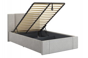 ХЛОЯ Кровать 1200 с ПМ (галька велюр) в Асбесте - asbest.ok-mebel.com | фото