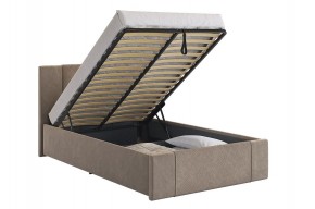 ХЛОЯ Кровать 1200 с ПМ (латте велюр) в Асбесте - asbest.ok-mebel.com | фото