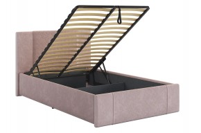 ХЛОЯ Кровать 1200 с ПМ (нежно-розовый велюр) в Асбесте - asbest.ok-mebel.com | фото