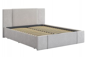 ХЛОЯ Кровать 1600 с основанием (галька велюр) в Асбесте - asbest.ok-mebel.com | фото