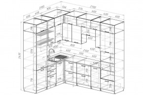 ЖАСМИН Кухонный гарнитур Гранд Прайм (2100*2700 мм) в Асбесте - asbest.ok-mebel.com | фото 2