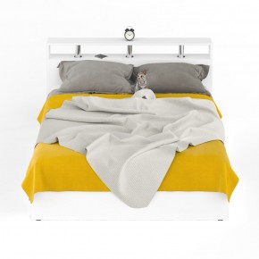 Камелия Кровать с ящиками 1600, цвет белый, ШхГхВ 163,5х217х78,2 см., сп.м. 1600х2000 мм., без матраса, основание есть в Асбесте - asbest.ok-mebel.com | фото 3