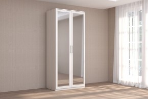 Кэт-4 Шкаф 2-х ств (2 дв зерк) (МДФ Бодега белая) в Асбесте - asbest.ok-mebel.com | фото