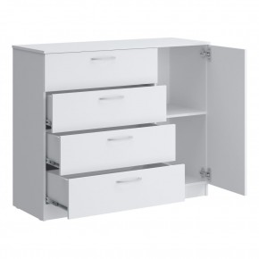 Комод 1200 Париж (Белый тиснение) в Асбесте - asbest.ok-mebel.com | фото 3