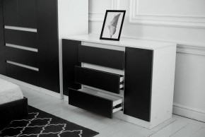 Комод 1200 Парус (Белый/Графит) в Асбесте - asbest.ok-mebel.com | фото 3