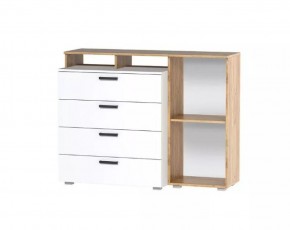 Комод №8 (Дуб Крафт Золотой/Белый) в Асбесте - asbest.ok-mebel.com | фото 2