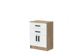 Комод Эконом (Дуб крафт золотой/Белый текстурный) в Асбесте - asbest.ok-mebel.com | фото