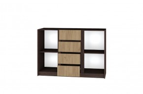 Комод Флоренция (Венге/Дуб Крафт Золотой) в Асбесте - asbest.ok-mebel.com | фото 2