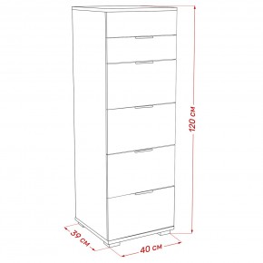Комод Leset Наоми 6 в Асбесте - asbest.ok-mebel.com | фото 8