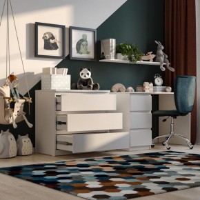 Комод МАЛЬТА с тремя выдвижными ящиками, цвет белый в Асбесте - asbest.ok-mebel.com | фото 4