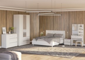 АДЕЛИНА Комод с 1дв и 3-мя ящ (белый рамух) в Асбесте - asbest.ok-mebel.com | фото 3