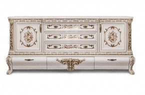 Комод с Зеркалом Алсу (белый глянец) в Асбесте - asbest.ok-mebel.com | фото 2