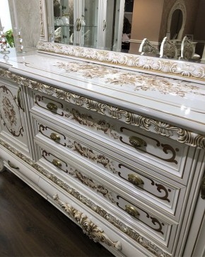 Комод с Зеркалом Алсу (белый глянец) в Асбесте - asbest.ok-mebel.com | фото 7
