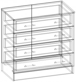 СОФИЯ Комод К800 (венге/дуб белфорт) в Асбесте - asbest.ok-mebel.com | фото 3