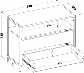 Комод Т-400 в Асбесте - asbest.ok-mebel.com | фото 4