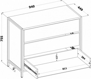 Комод Т-401 в Асбесте - asbest.ok-mebel.com | фото 4
