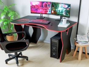 Компьютерный стол КЛ №9.0 (Черный/Красный) в Асбесте - asbest.ok-mebel.com | фото 3