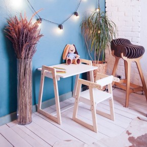 Комплект детской мебели стол и  два стула Я САМ "Лофт-Дуо" (Белый) в Асбесте - asbest.ok-mebel.com | фото 10