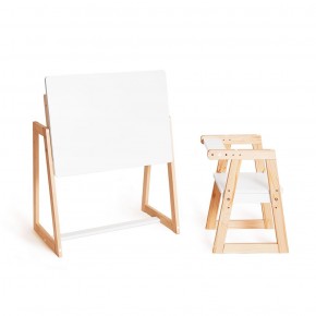 Комплект детской мебели стол и  два стула Я САМ "Лофт-Дуо" (Белый) в Асбесте - asbest.ok-mebel.com | фото 4