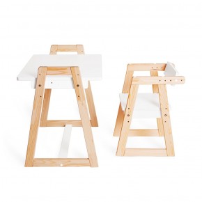 Комплект детской мебели стол и  два стула Я САМ "Лофт-Дуо" (Белый) в Асбесте - asbest.ok-mebel.com | фото 8