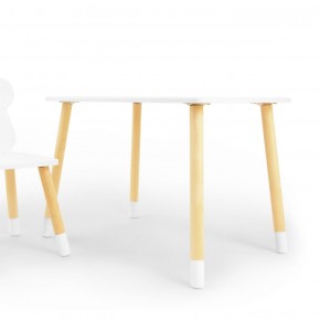 Комплект детской мебели стол и стул Корона (Белый/Белый/Береза) в Асбесте - asbest.ok-mebel.com | фото 2