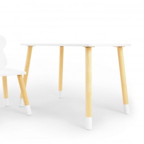 Комплект детской мебели стол и стул Звездочка (Белый/Белый/Береза) в Асбесте - asbest.ok-mebel.com | фото 1