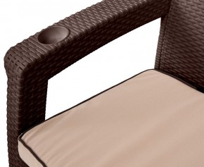 Комплект кресел Yalta Premium Double Seat (Ялта) шоколадный (+подушки под спину) в Асбесте - asbest.ok-mebel.com | фото 2