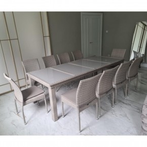 Комплект плетеной мебели T438/Y380C-W85 Latte (10+1) + подушки в Асбесте - asbest.ok-mebel.com | фото 3