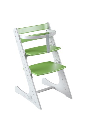 Комплект растущий стул и жесткий ограничитель Конёк Горбунёк Комфорт  (Бело-зеленый) в Асбесте - asbest.ok-mebel.com | фото