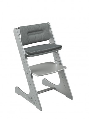Комплект растущий стул и подушки Конёк Горбунёк Комфорт  (Серый металлик, Графит) в Асбесте - asbest.ok-mebel.com | фото