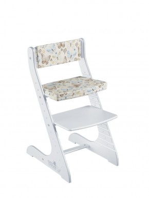Комплект растущий стул и подушки Конёк Горбунёк Стандарт (Белый, Бабочки) в Асбесте - asbest.ok-mebel.com | фото 1
