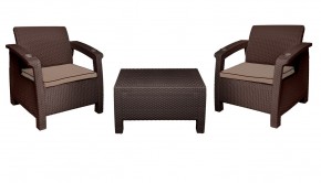 Комплект уличной мебели Yalta Premium Terrace Set (Ялта) шоколадый (+подушки под спину) в Асбесте - asbest.ok-mebel.com | фото 8