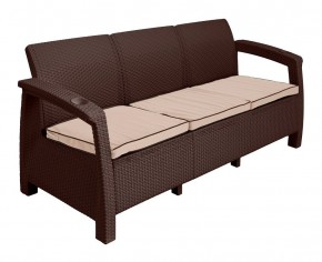 Комплект уличной мебели Yalta Premium Terrace Triple Set (Ялта) шоколадный (+подушки под спину) в Асбесте - asbest.ok-mebel.com | фото 3
