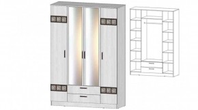 КОСТА-РИКА Шкаф 4-х створчатый (анкор светлый) в Асбесте - asbest.ok-mebel.com | фото