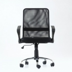 Кресло Barneo K-147 для персонала (черная ткань и сетка) в Асбесте - asbest.ok-mebel.com | фото 4