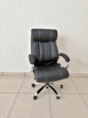 Кресло Barneo K-303 для руководителя (черная экокожа) в Асбесте - asbest.ok-mebel.com | фото